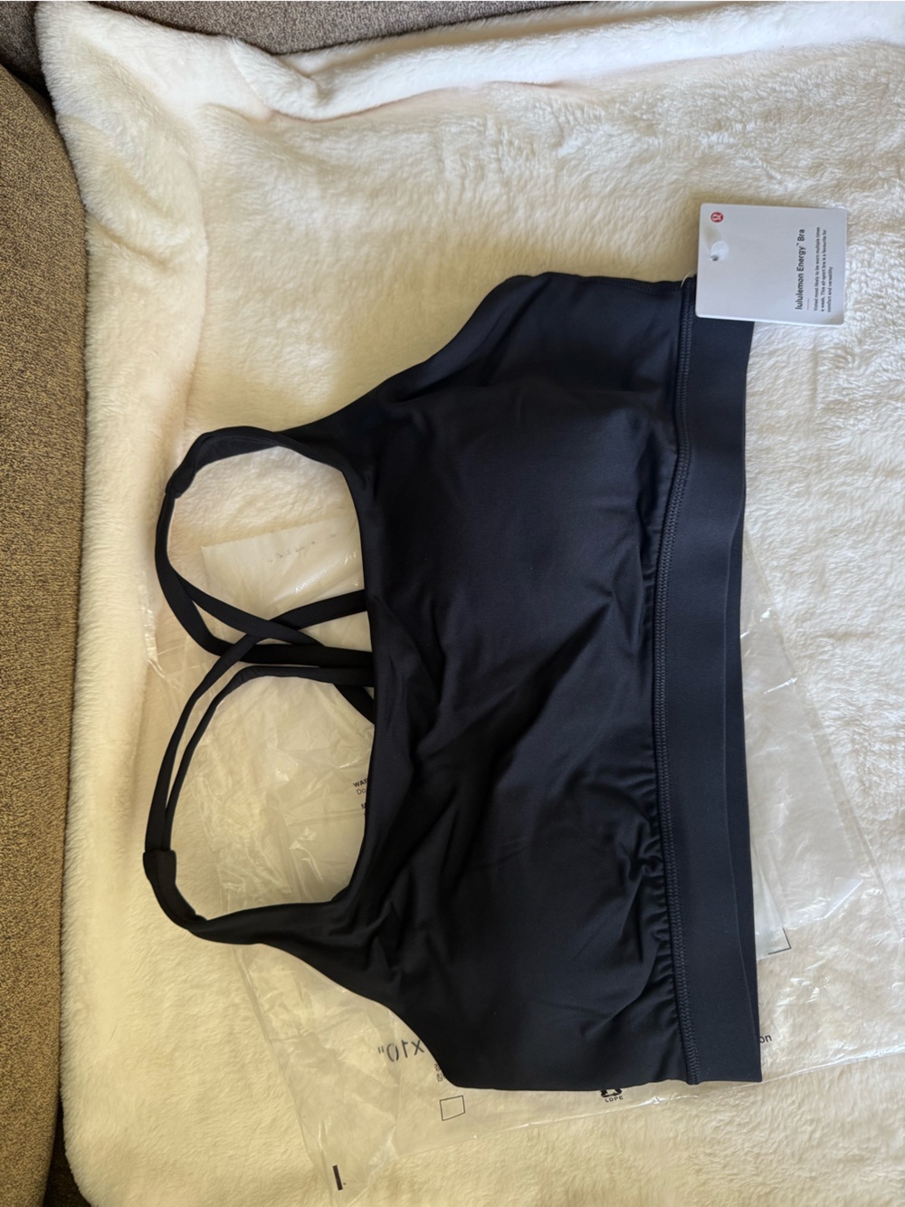 lululemon Black Energy Bra - Medium Support